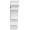 Ekena Millwork Standard Balboa Architectural Grade PVC Bracket With Traditional Ends, 5"W x 18"D x 18"H BKTP05X18X18BOA01 - alternate 4